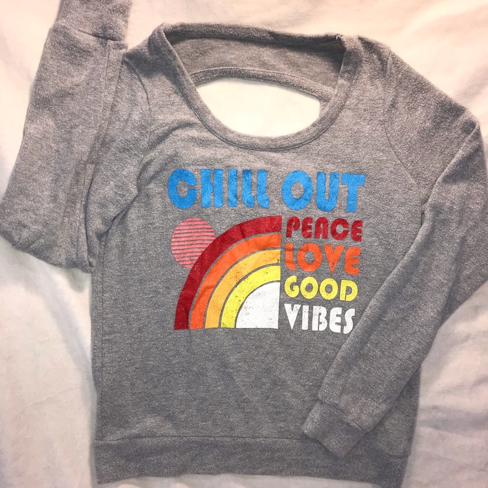 Chaser sweatshirt with cutout back